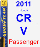 Passenger Wiper Blade for 2011 Honda CR-V - Premium