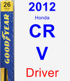 Driver Wiper Blade for 2012 Honda CR-V - Premium