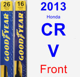 Front Wiper Blade Pack for 2013 Honda CR-V - Premium