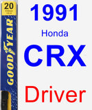 Driver Wiper Blade for 1991 Honda CRX - Premium