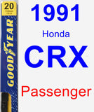 Passenger Wiper Blade for 1991 Honda CRX - Premium