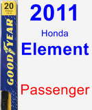 Passenger Wiper Blade for 2011 Honda Element - Premium