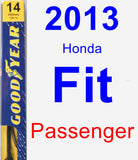 Passenger Wiper Blade for 2013 Honda Fit - Premium
