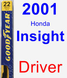 Driver Wiper Blade for 2001 Honda Insight - Premium