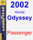 Passenger Wiper Blade for 2002 Honda Odyssey - Premium