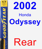 Rear Wiper Blade for 2002 Honda Odyssey - Premium