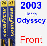 Front Wiper Blade Pack for 2003 Honda Odyssey - Premium