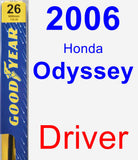 Driver Wiper Blade for 2006 Honda Odyssey - Premium