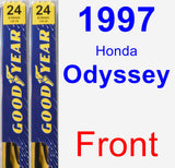 Front Wiper Blade Pack for 1997 Honda Odyssey - Premium