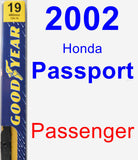 Passenger Wiper Blade for 2002 Honda Passport - Premium