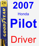 Driver Wiper Blade for 2007 Honda Pilot - Premium