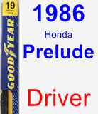 Driver Wiper Blade for 1986 Honda Prelude - Premium