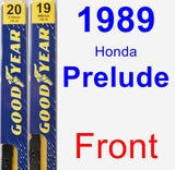 Front Wiper Blade Pack for 1989 Honda Prelude - Premium