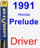 Driver Wiper Blade for 1991 Honda Prelude - Premium