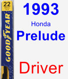 Driver Wiper Blade for 1993 Honda Prelude - Premium