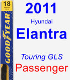 Passenger Wiper Blade for 2011 Hyundai Elantra - Premium