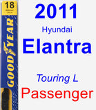 Passenger Wiper Blade for 2011 Hyundai Elantra - Premium