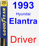 Driver Wiper Blade for 1993 Hyundai Elantra - Premium