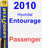 Passenger Wiper Blade for 2010 Hyundai Entourage - Premium