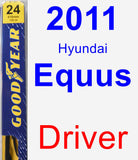 Driver Wiper Blade for 2011 Hyundai Equus - Premium