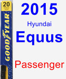 Passenger Wiper Blade for 2015 Hyundai Equus - Premium