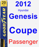 Passenger Wiper Blade for 2012 Hyundai Genesis Coupe - Premium