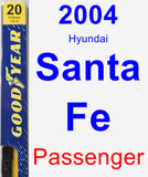 Passenger Wiper Blade for 2004 Hyundai Santa Fe - Premium