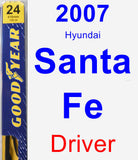 Driver Wiper Blade for 2007 Hyundai Santa Fe - Premium