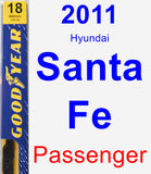 Passenger Wiper Blade for 2011 Hyundai Santa Fe - Premium