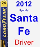 Driver Wiper Blade for 2012 Hyundai Santa Fe - Premium