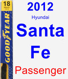 Passenger Wiper Blade for 2012 Hyundai Santa Fe - Premium