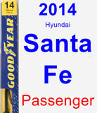 Passenger Wiper Blade for 2014 Hyundai Santa Fe - Premium