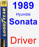 Driver Wiper Blade for 1989 Hyundai Sonata - Premium