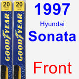 Front Wiper Blade Pack for 1997 Hyundai Sonata - Premium