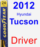 Driver Wiper Blade for 2012 Hyundai Tucson - Premium