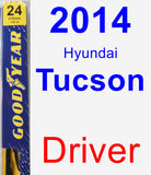 Driver Wiper Blade for 2014 Hyundai Tucson - Premium