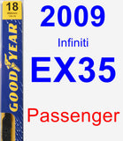 Passenger Wiper Blade for 2009 Infiniti EX35 - Premium