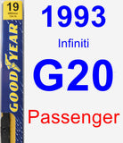 Passenger Wiper Blade for 1993 Infiniti G20 - Premium