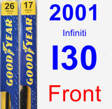 Front Wiper Blade Pack for 2001 Infiniti I30 - Premium