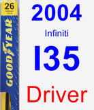 Driver Wiper Blade for 2004 Infiniti I35 - Premium