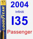 Passenger Wiper Blade for 2004 Infiniti I35 - Premium