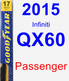 Passenger Wiper Blade for 2015 Infiniti QX60 - Premium