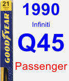 Passenger Wiper Blade for 1990 Infiniti Q45 - Premium