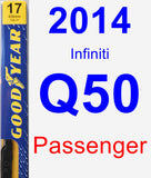 Passenger Wiper Blade for 2014 Infiniti Q50 - Premium