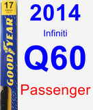 Passenger Wiper Blade for 2014 Infiniti Q60 - Premium