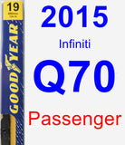 Passenger Wiper Blade for 2015 Infiniti Q70 - Premium