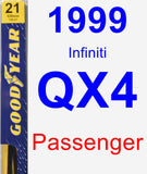 Passenger Wiper Blade for 1999 Infiniti QX4 - Premium