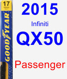 Passenger Wiper Blade for 2015 Infiniti QX50 - Premium