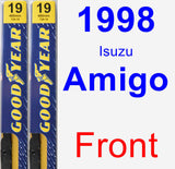 Front Wiper Blade Pack for 1998 Isuzu Amigo - Premium