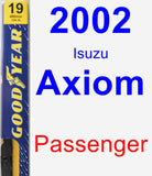 Passenger Wiper Blade for 2002 Isuzu Axiom - Premium